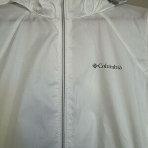 Columbia White Hooded Jacket